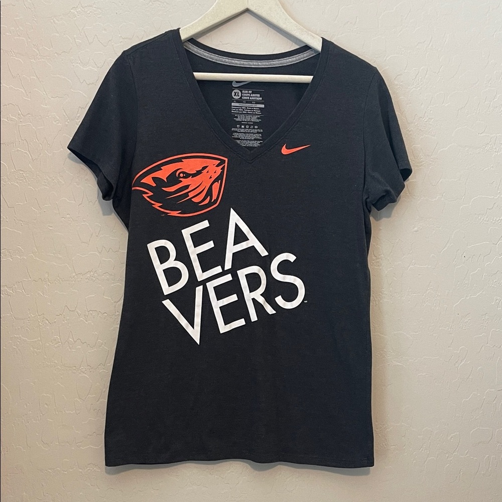 Nike Black and Orange Beavers Tee